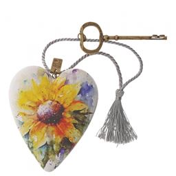 Sunflower Art Heart